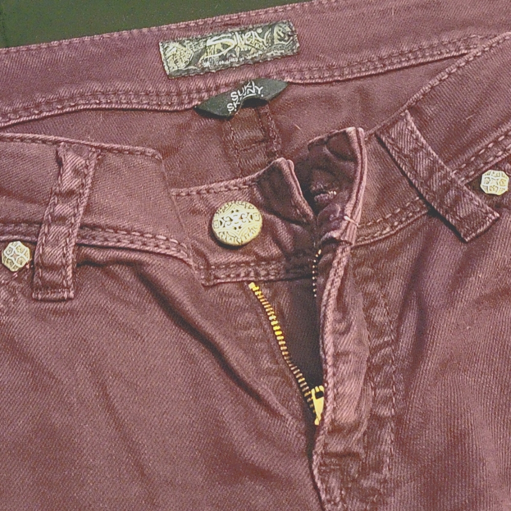 Silver skinny jeans